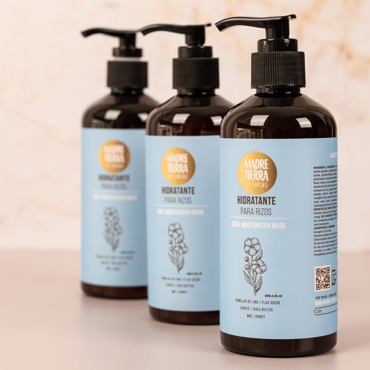 Shampoo Nutritivo para cabello seco + Hidratante para rizos - Madre Tierra Oficial