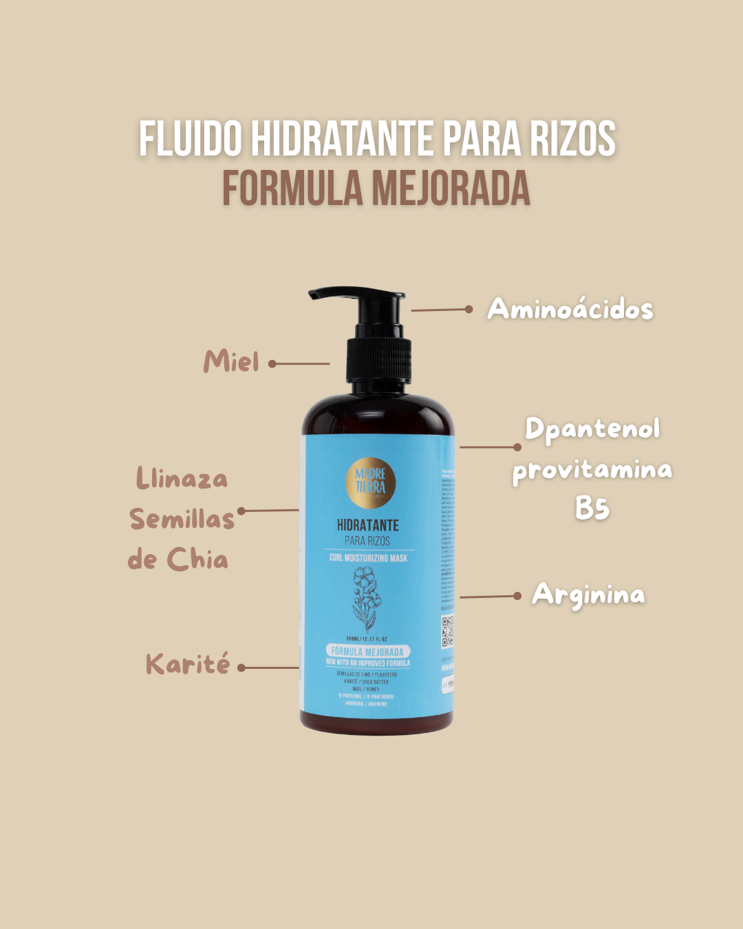 Hidratante para rizos NUEVA FÓRMULA⭐ - Madre Tierra Oficial