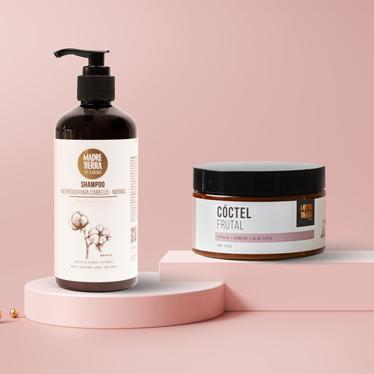 Shampoo Nutritivo para cabello seco + Cóctel Frutal - Madre Tierra Oficial