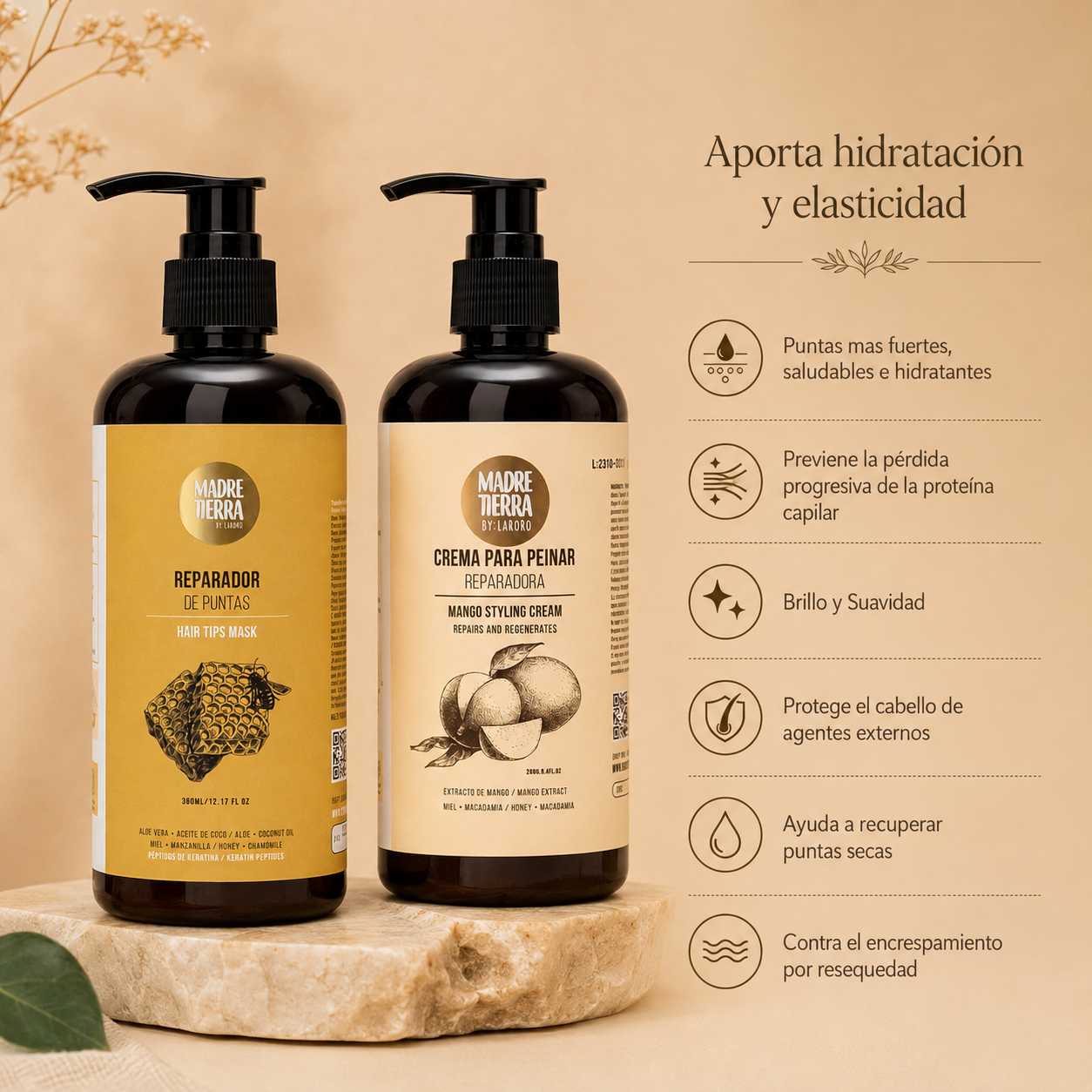 Reparador de puntas + Crema para peinar
