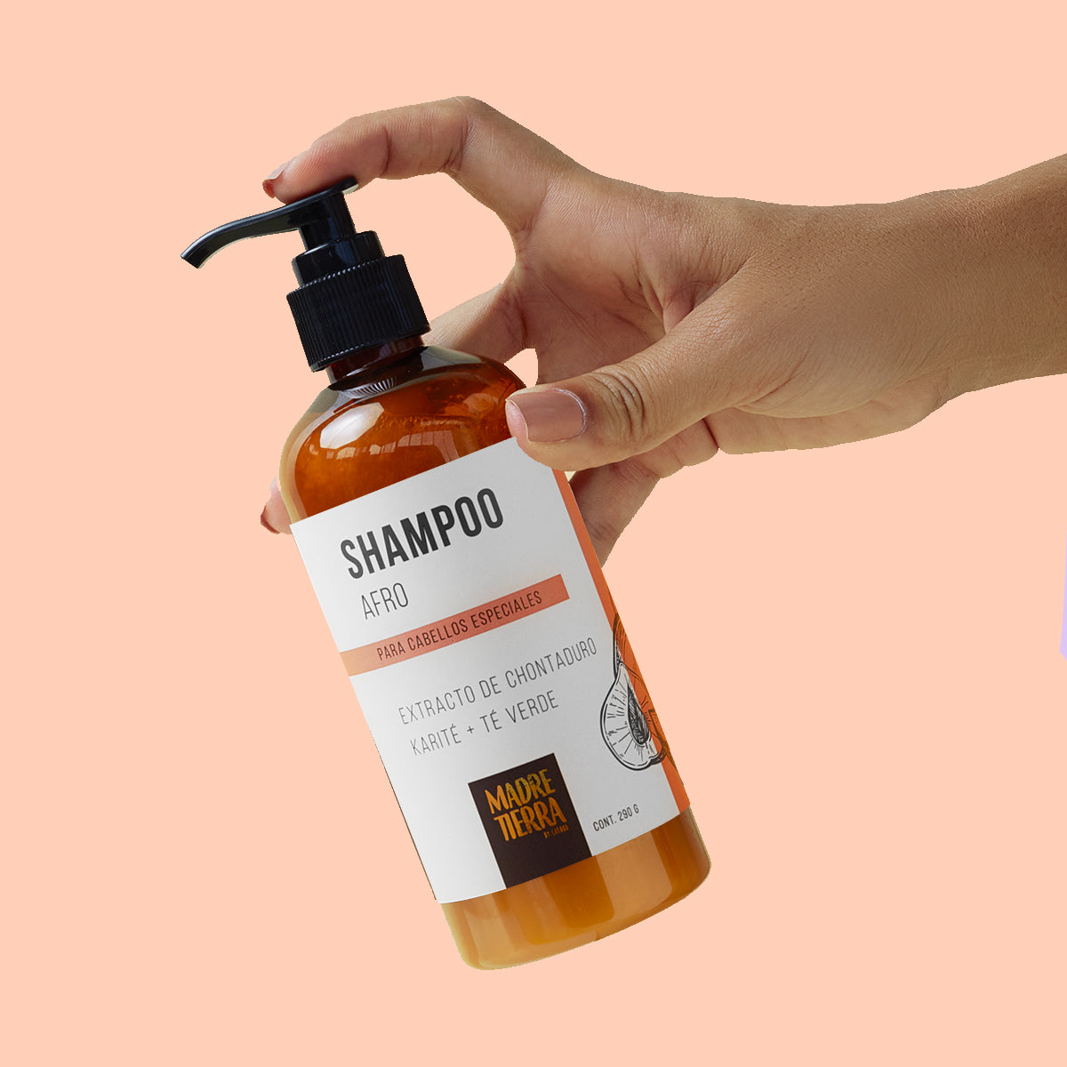 Shampoo Afro para cabellos especiales - Madre Tierra Oficial