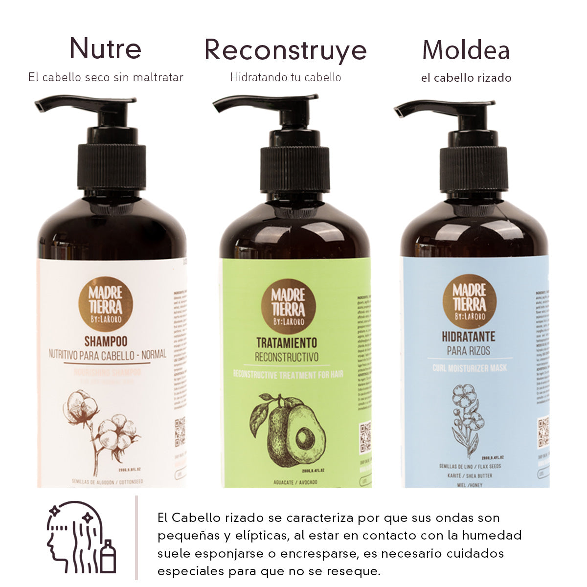 Kit para cabello rizado - Madre Tierra Oficial