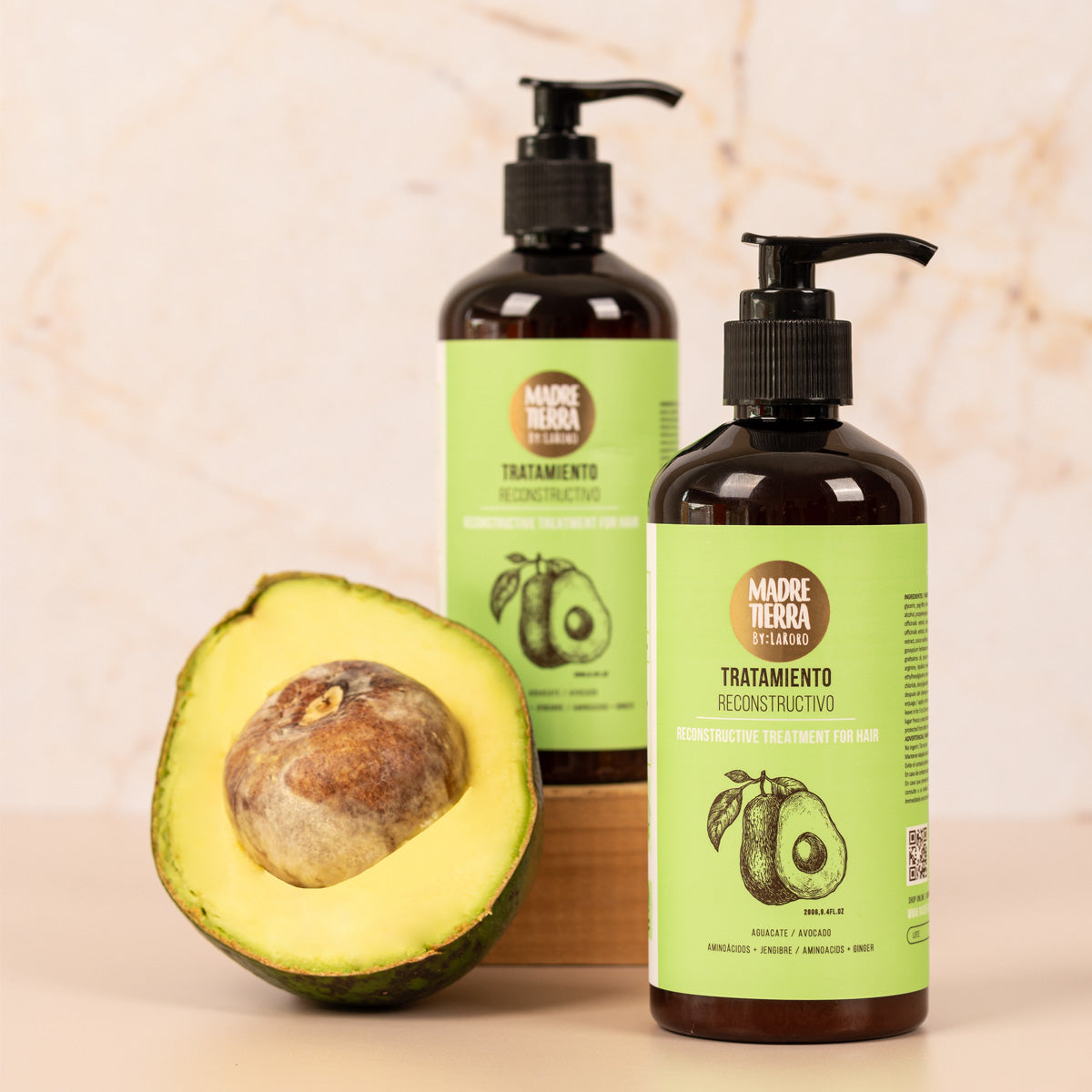 Shampoo Nutritivo para Cabello seco + Tratamiento Reconstructivo - Madre Tierra Oficial